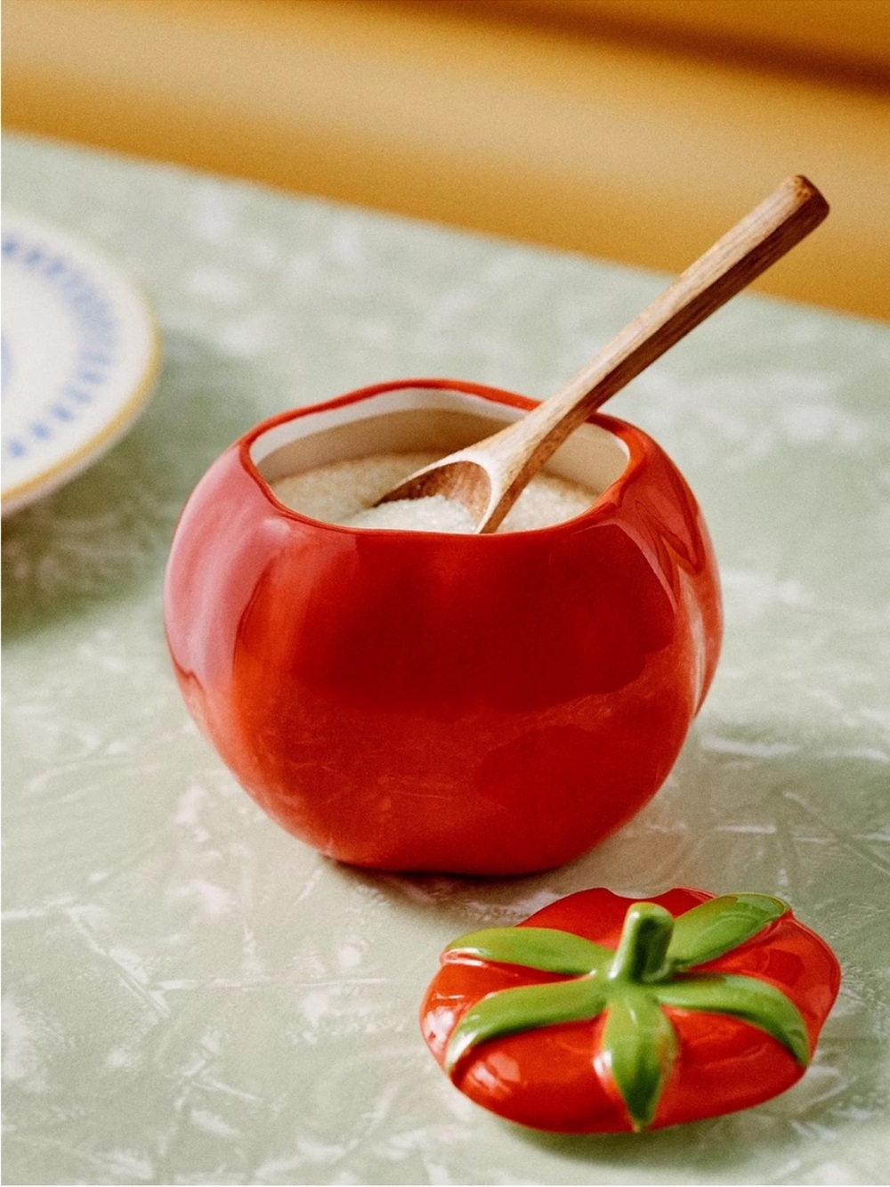 ❤️ Tomato Sugar Bowl with Lid - New In Box